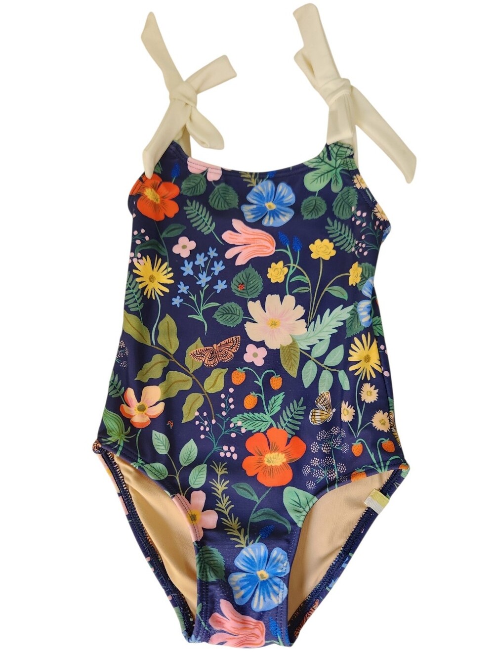 SUMMERSALT Girls Tie Oasis One-Piece Swimsuit Strawberry Fields Deep Sea 18-24 M